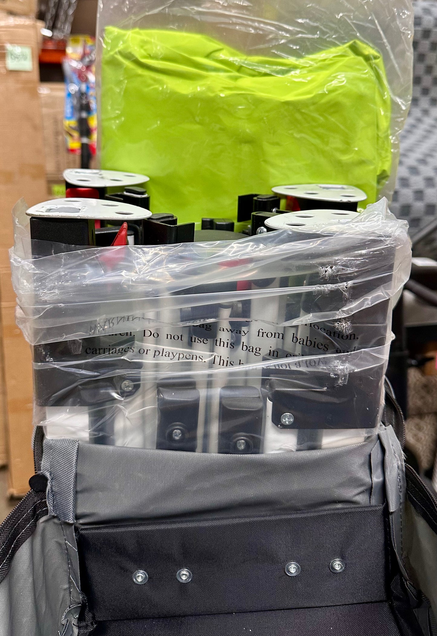 EAGLE PEAK Pop Up Canopy Tent with Wheeled Carry Bag, 8 Stakes, 4 Ropes, 4 Weight Bags, Easy Set Up Tent Canopy, 12x12 ft, 144sqft of Shade, Neon Green (W521)