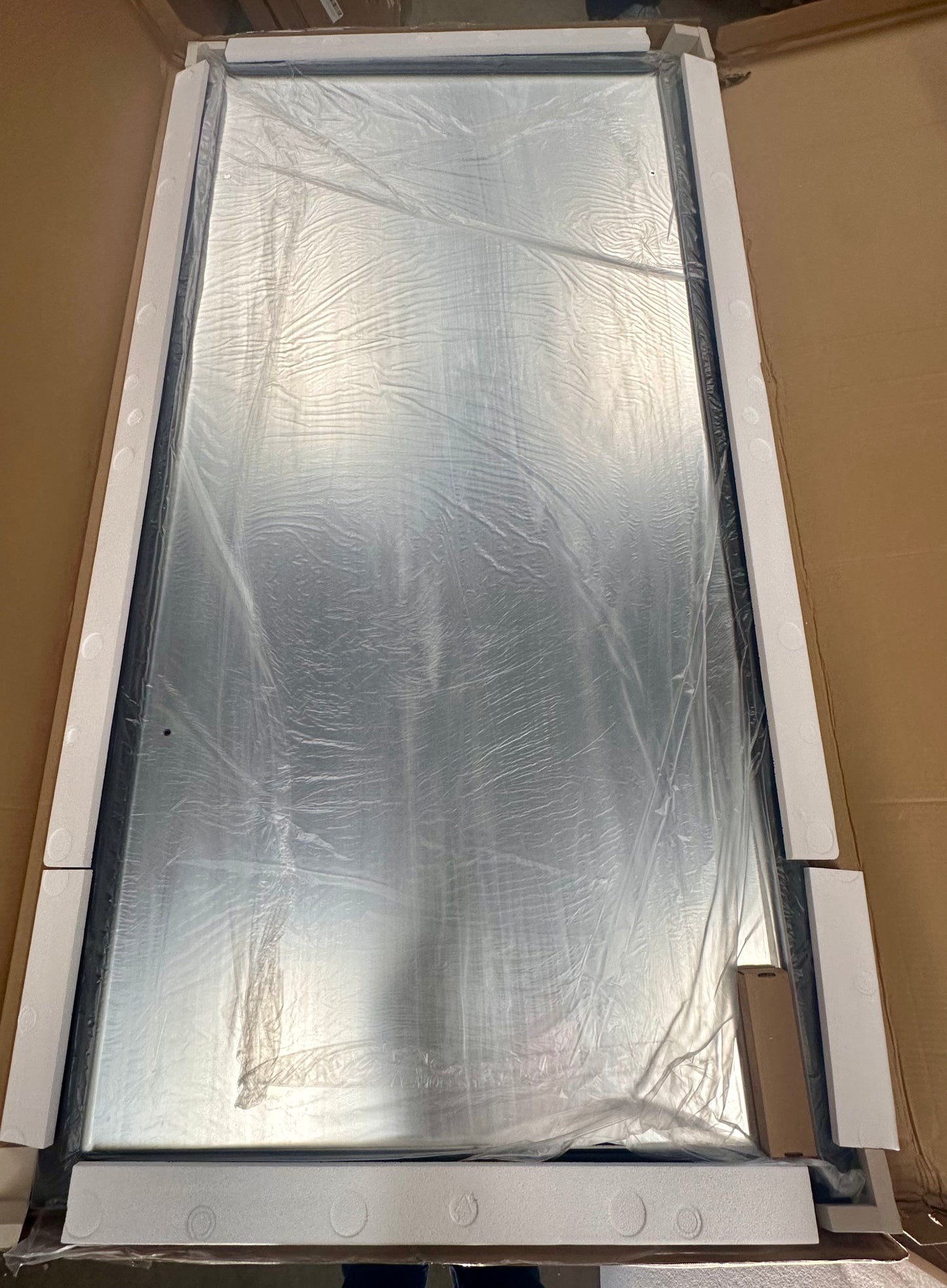 New - 72"x36" Rectangular Mirror, Black Metal Frame,Bathroom, Bedroom, Living Room, Entryway (M325)