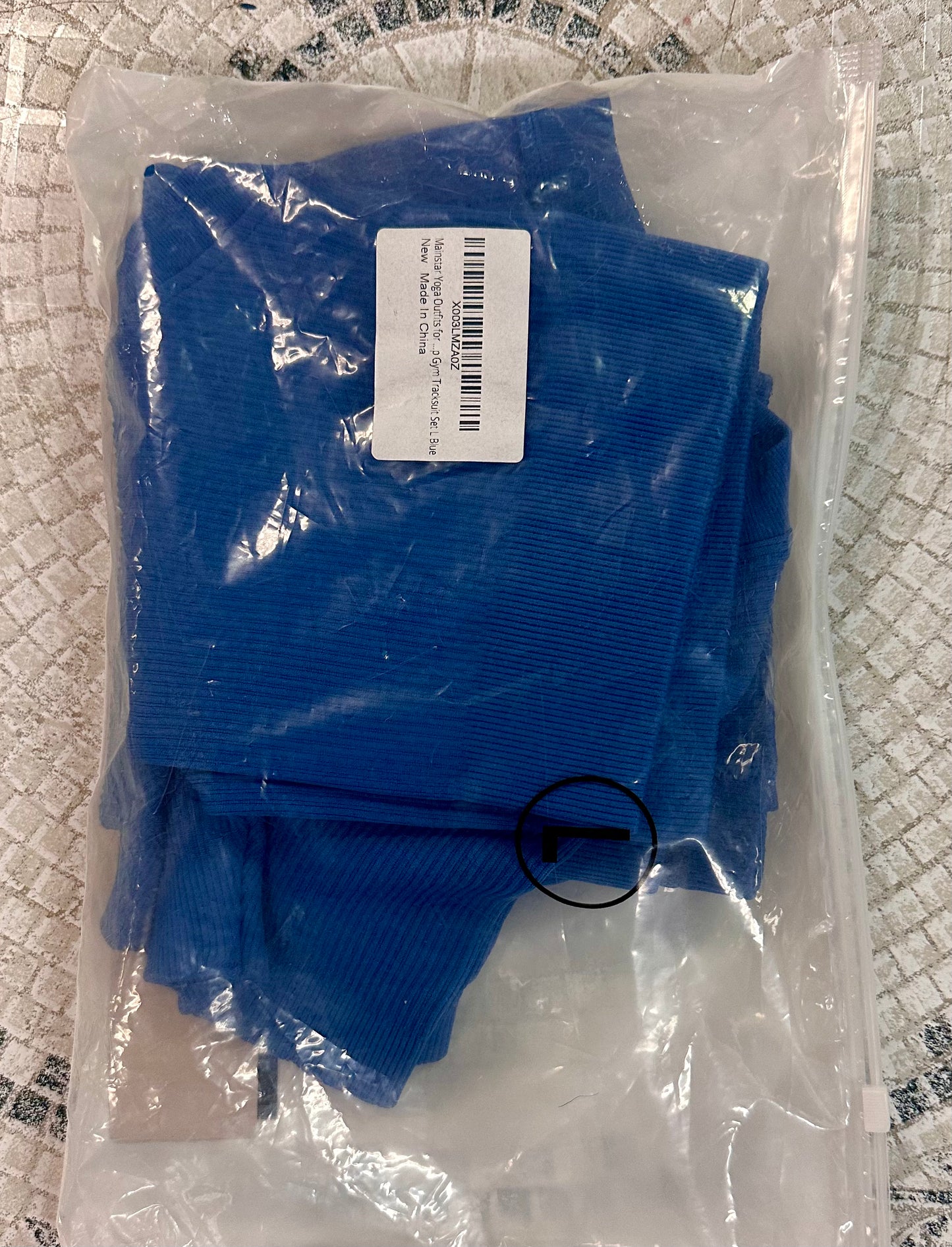 2 Piece Stretch Seamless Ribbed Crop High Waist Shorts Yoga Set (Size L)