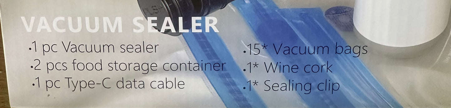 Saver & Sealer Handheld Vacuum Sealer Kit.