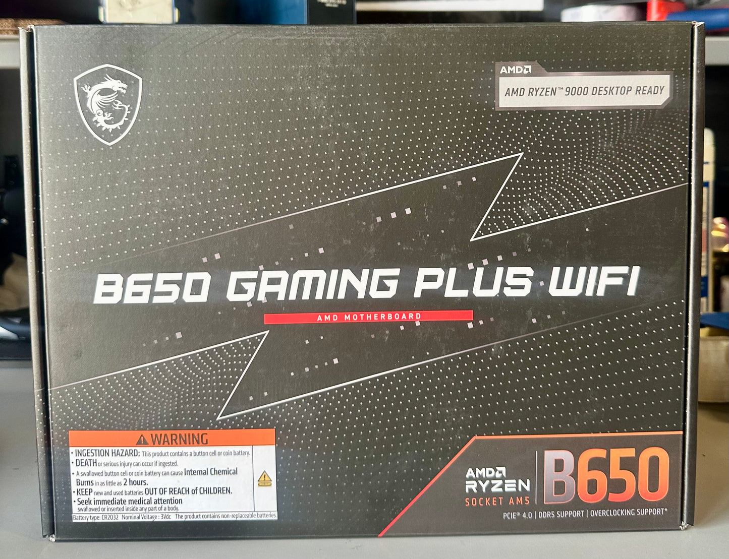 MSI B650 Gaming Plus WiFi Gaming Motherboard (AMD AM5, ATX, DDR5, PCle 4.0, M.2, SATA 6Gb/s, USB 3.2 Gen 2, HDMI/DP, Wi-Fi 6E, Bluetooth 5.3, AMD Ryzen 7000 Series Desktop Processors)