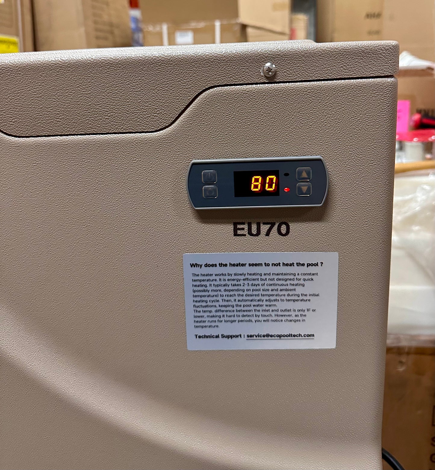 20000 BTU Pool Heater for Above Ground Pool and Inground Pools, 120v Plug-in Swimming Pool Heat Pump, Smart Control No Timer Need, Fits for 11/15/16ft Pool Warmer (R654)