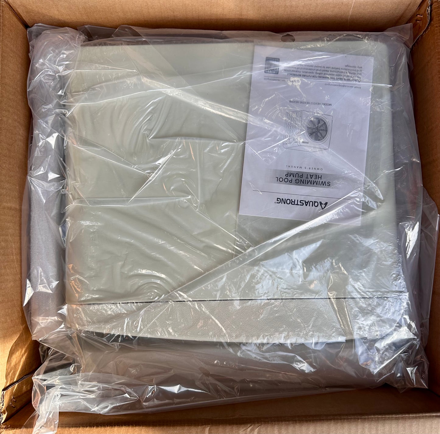 AQUASTRONG HEX016, 16,000 BTU Heat Pump For 5,000 Gallon
Pools 120V (R740)