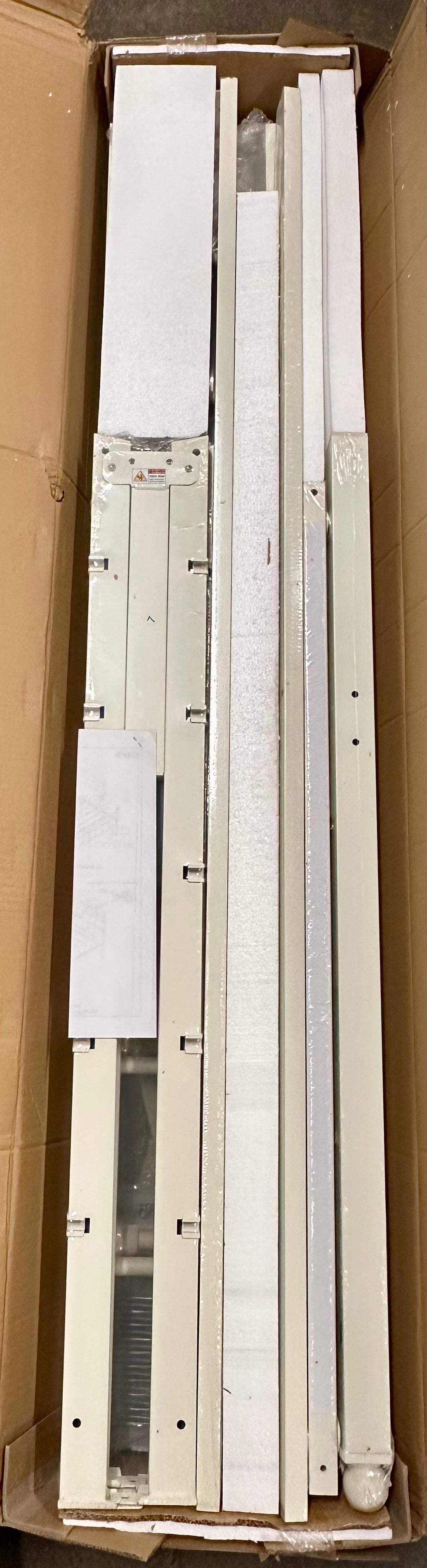 Queen Size Bed Frame with Headboard,Charging Station, Metal Platform, Under-Bed Storage, No Box Spring Needed, Noise Free, Easy Assembly, White (B1165)