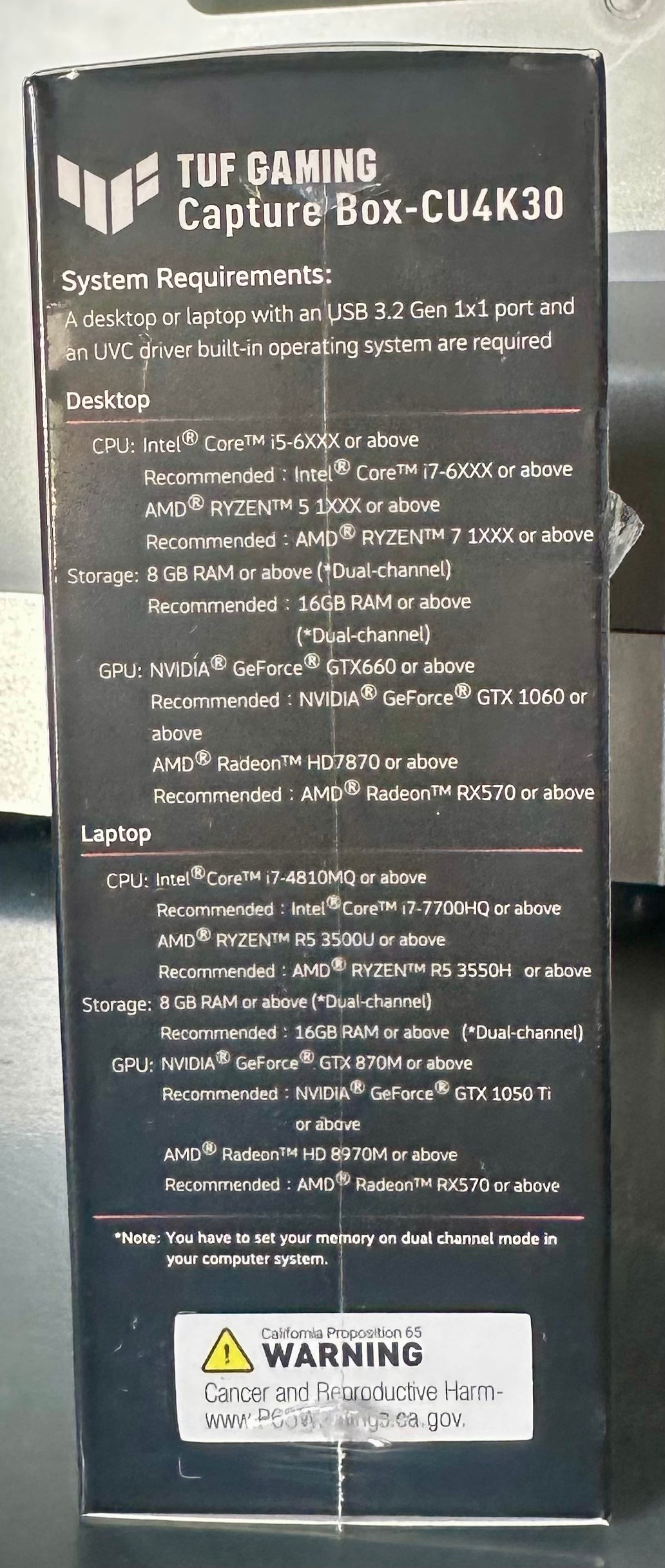 ASUS TUF Gaming Video Capture Card (CU4K30) 4K/2K/1080P 120 FPS & HDR Passthrough, Near-Zero Latency, Certified for OBS, USB 3.2, Plug & Play, Record & Stream with PC, PS5, Xbox, Switch