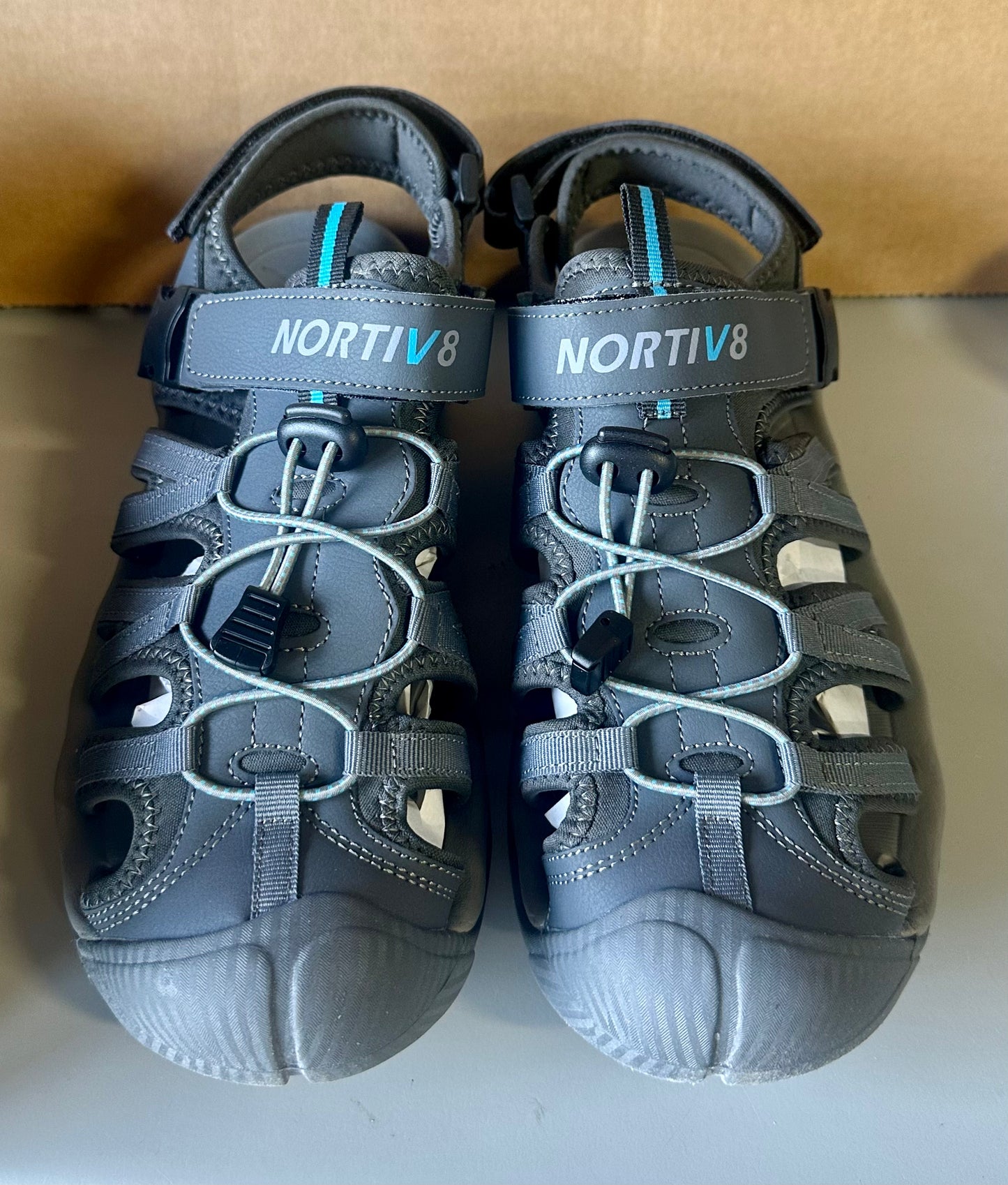 NORTIV8 Men's Closed Toe Outdoor Hiking Sandals (Men’s Size 10)