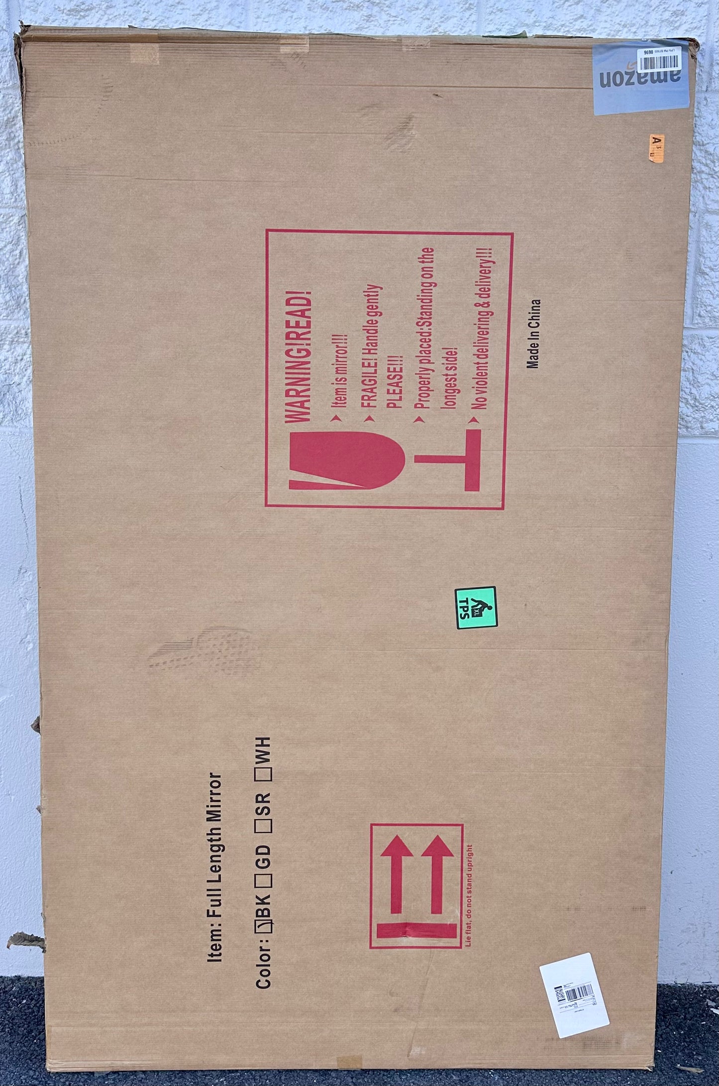 Antok Arched Full Length Floor Mirror 72"x44" Full Body Mirror with Stand, for Bedroom, Living Room, Cloakroom, Black (M423)