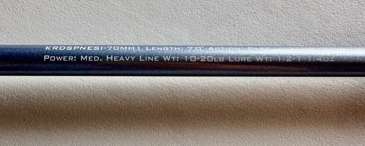 New - KastKing Estuary Inshore Saltwater Fishing Rod Featuring American Tackle Microwave Air Guides, IM7 Toray Carbon Blanks, Nano Resin Technology (W406)
