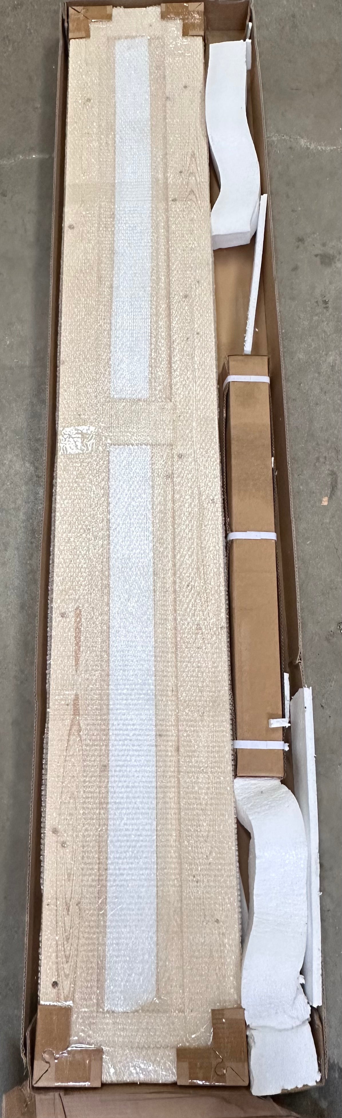 24" Bifold Barn Door and 30" Bifold Barn Door Hardware Kit Included,pace-Saving Folding Design,Premium Bifold Door Enhancing Home Aesthetics (24"x84"-2 Doors) (L1085)