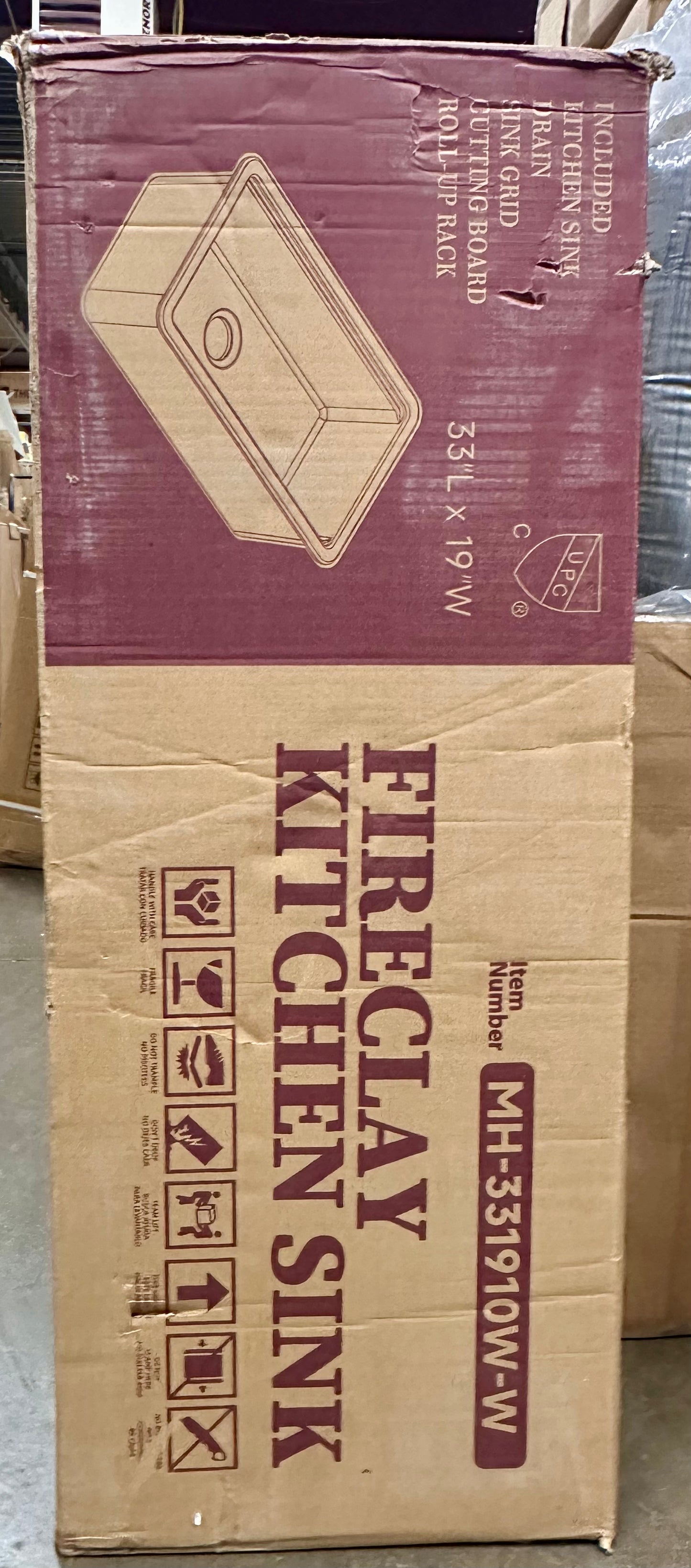 White Undermount Workstation Kitchen Sink 33 Inch - Large Topmount Fireclay Drop In Sink 33"x19"x10", Dual Mount Heavy Duty Deep Single Bowl, with Custom Accessories (B1160)