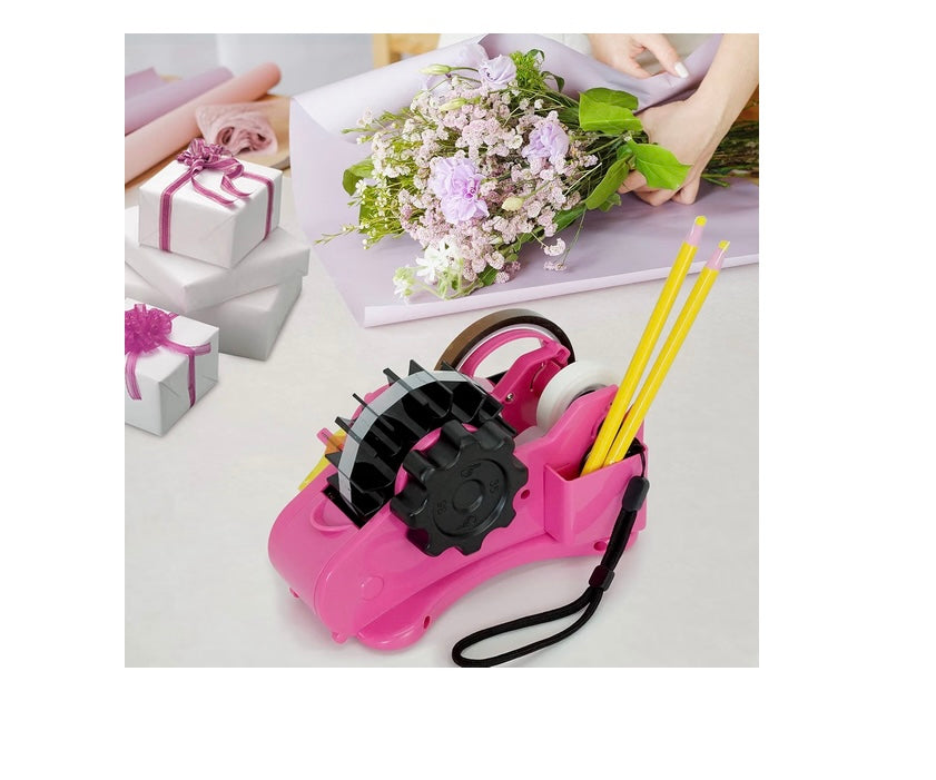 Heat Tape Dispenser Sublimation - Pink Multi-Roll Set, PreCut 1. 4'' Pieces for Heat Transfer & Mug Press Machine, 1+3'' Core, Semi-Automatic Tape Dispenser, Heat Transfer Tape