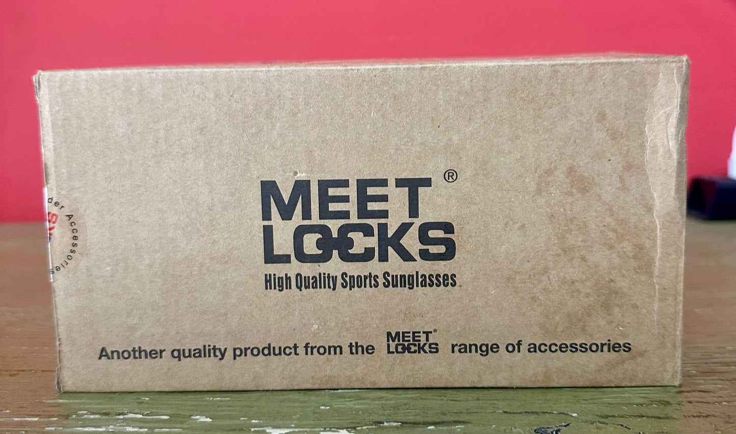 MEETLOCKS SP-S1601R TR90 Sports Sunglasses Red – New in Box with Hard Case