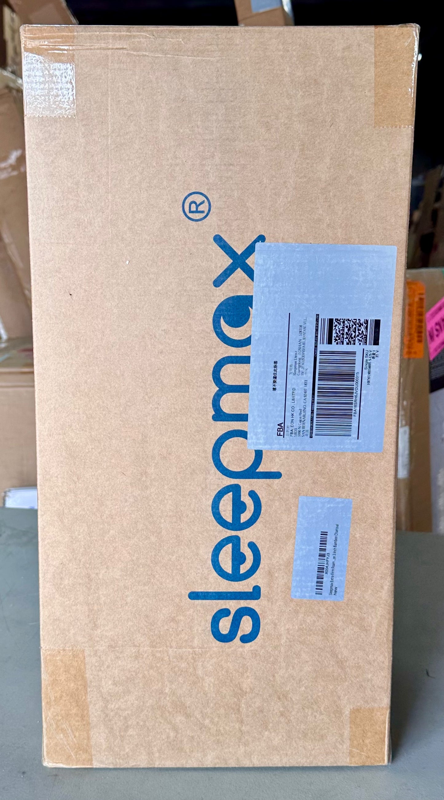 Sleepmax Twin Size Extra Firm Foam Mattress Topper 3” Bamboo Charcoal (B1101)