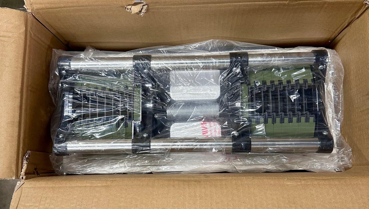 New - Adjustable Dumbbell (Single) by ROBURFLEX, 80 pounds total Weight for Strength Training Fitness, Cast Iron Plates (W529)