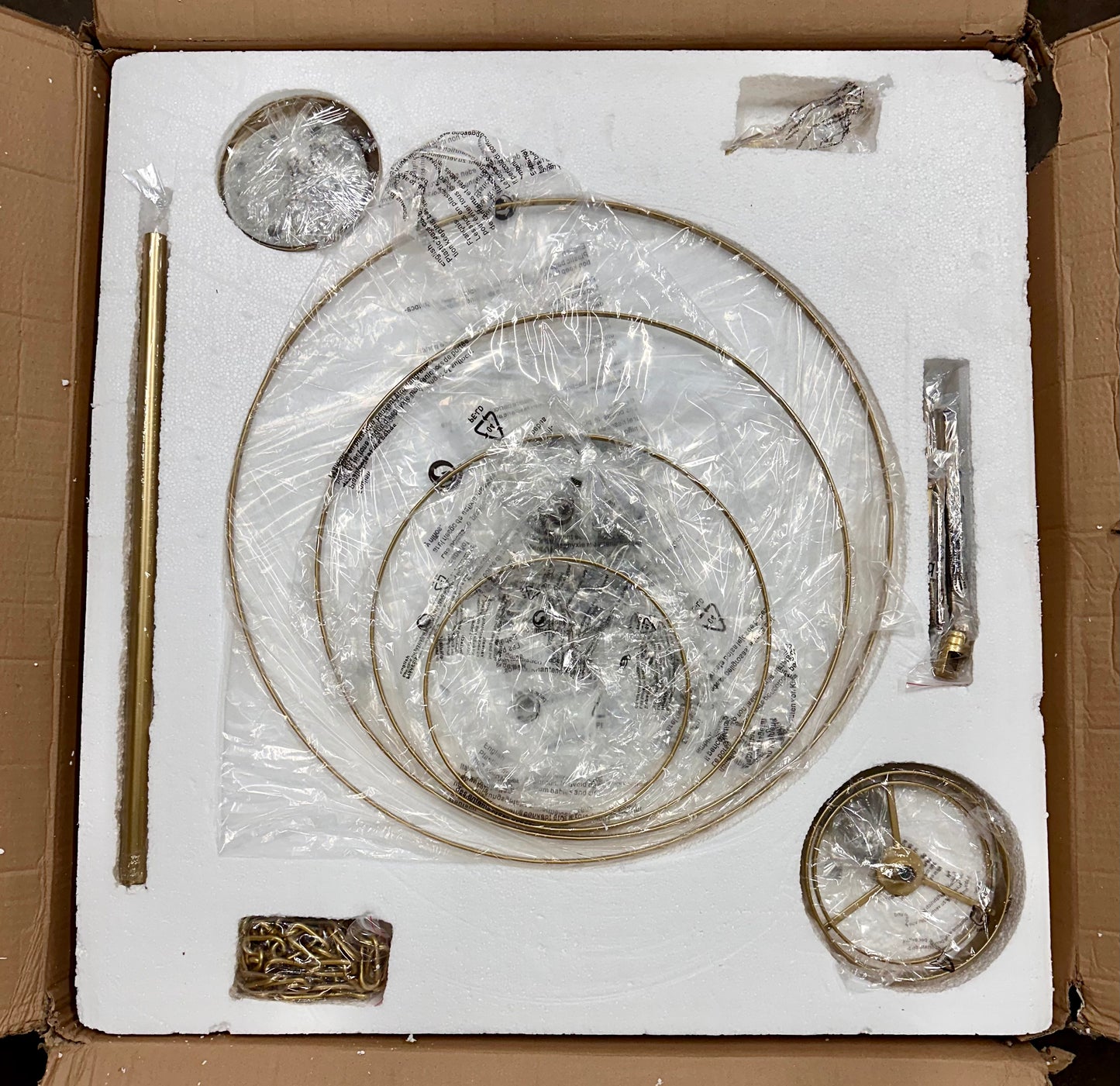 Modern Crystal Chandelier,  Extra Large Gold Chandelier for High Ceilings, 40" 24-Light Round Big Pendant Light Fixtures for Foyer, Staircase, Living Room, Party UL Listed (L1162)