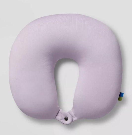 Open Story Travel Neck Pillow U-Shape Design for On-the-Go Comfort - Purple