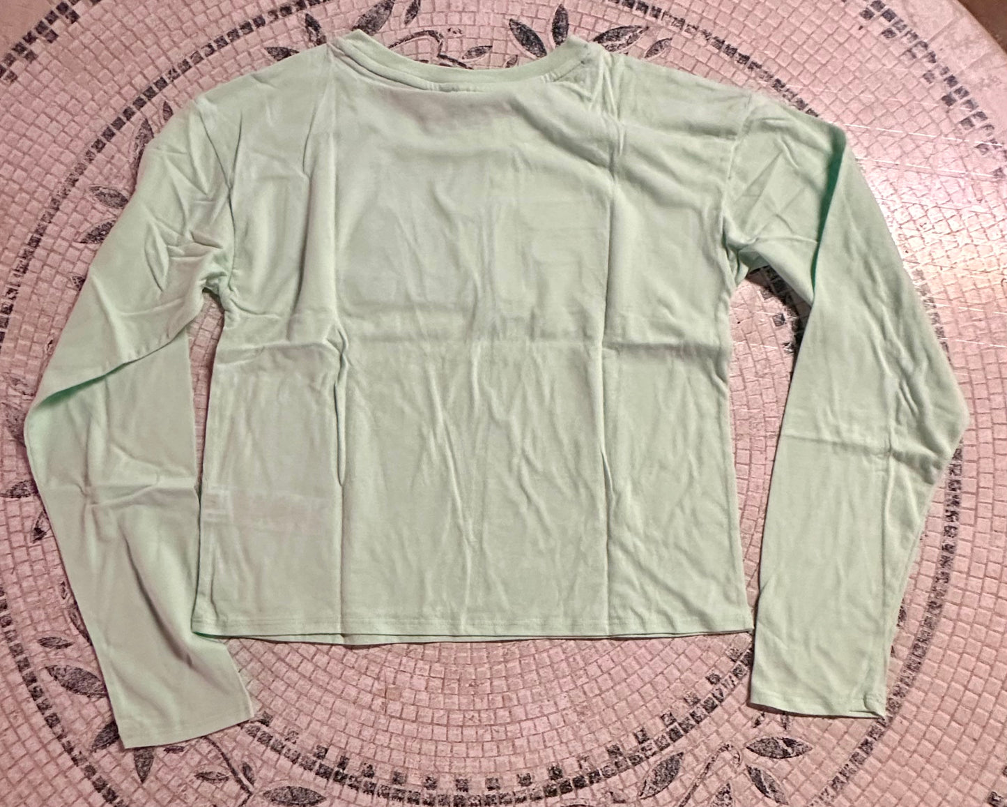 Fila Girls Long Sleeve Shirt- Soft Cotton Jersey Long Sleeve Cropped Tee- Cute Casual Girl Tops (Size Youth Large)
