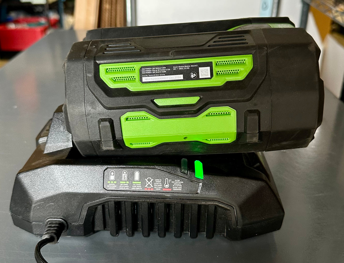Combo Set of EGO Power Battery 56V, 4.0Ah - BA2242T and EGO POWER+ 320W Speed Charger - CH3200