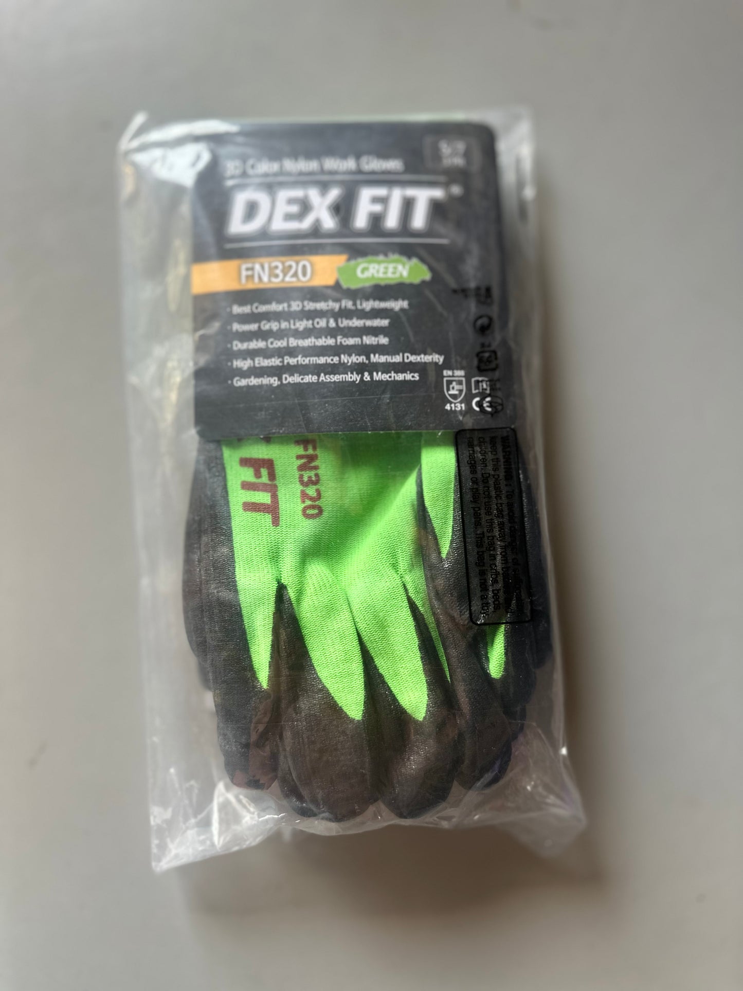 6 PM Door Buster - 3 pair, Size Small, DEX FIT FN320 Precision Grip Work Gloves