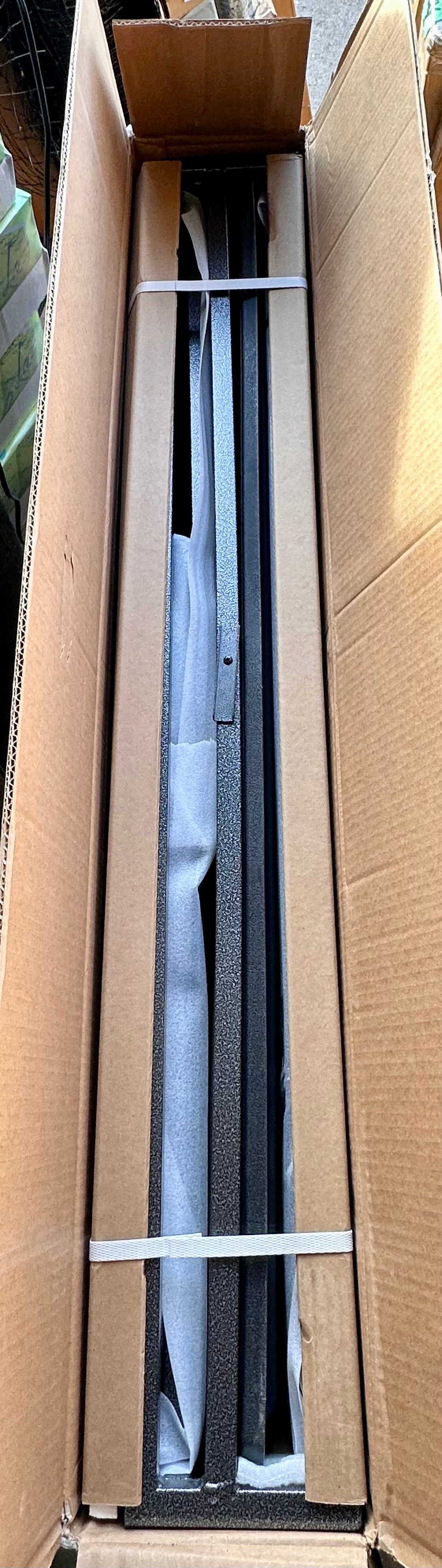 Oranland 48 inch Heavy Duty Indestructible Dog Crate,Reinforced Baseplate for Large Dogs,XL Dog Crate for High Anxiety Dogs/Max Load Capacity 250lbs/Double Door with Wheels (R731)