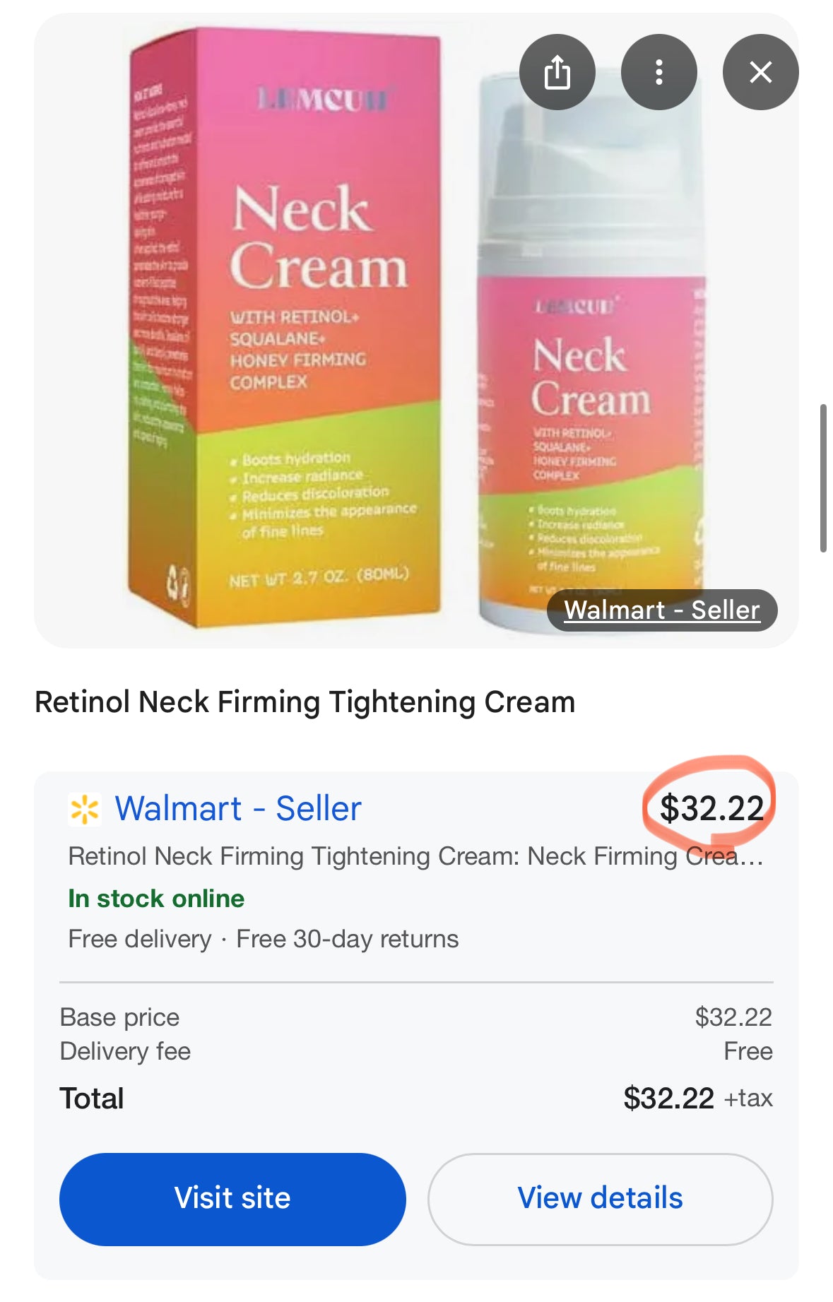 Retinol Neck Firming Tightening Cream: Neck Firming Cream for Women - Retinol Tightening Skin Creams - Anti Wrinkle Aging for Neck & Décolleté
