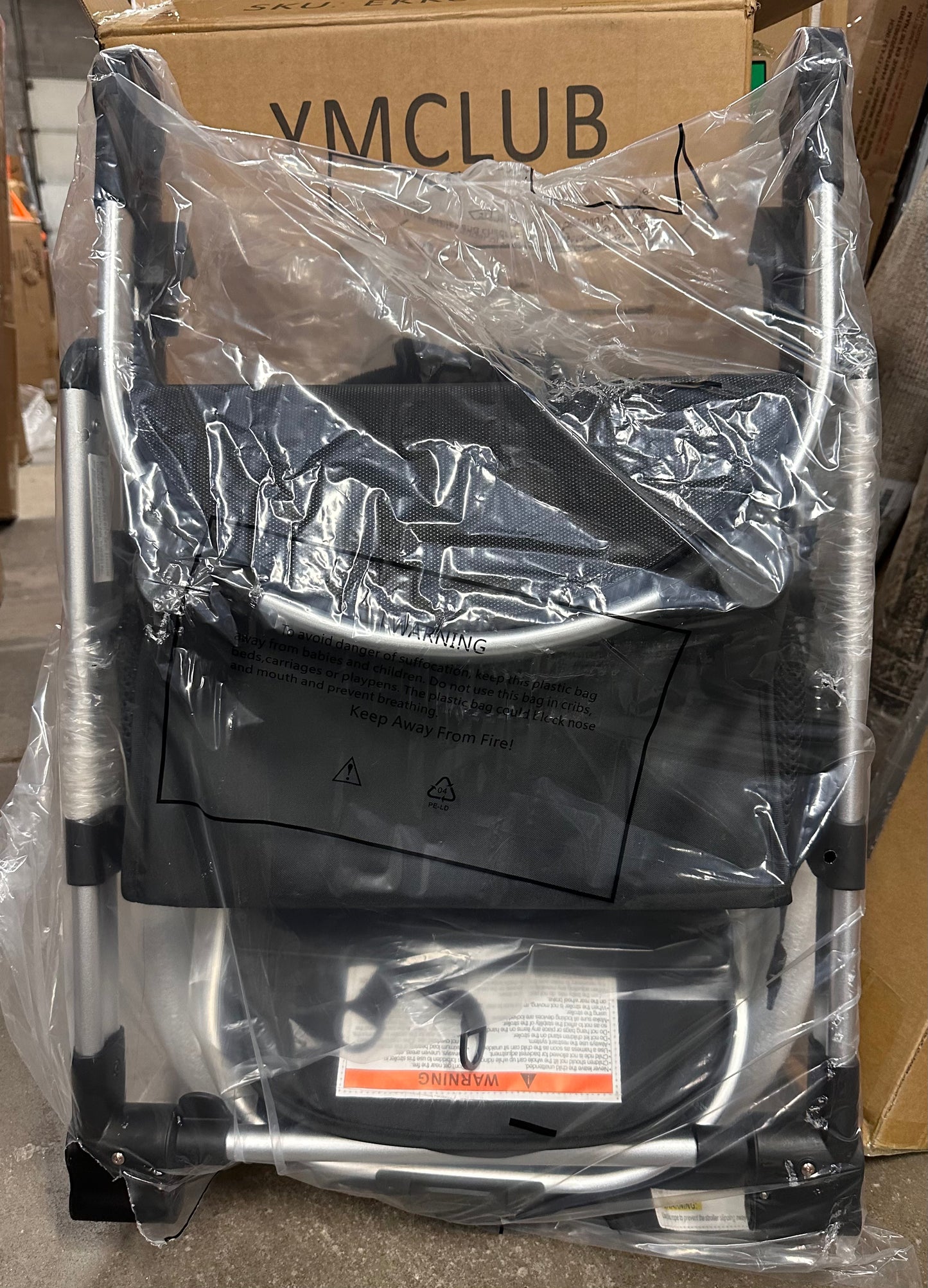 2 in 1 Convertible Baby Stroller, Folding High Landscape Infant Carriage, Newborn Reversible Pram, Adjustable Canopy, Diaper Bag, Anti-Shock Toddler Pushchair Stroller, Black (R739)