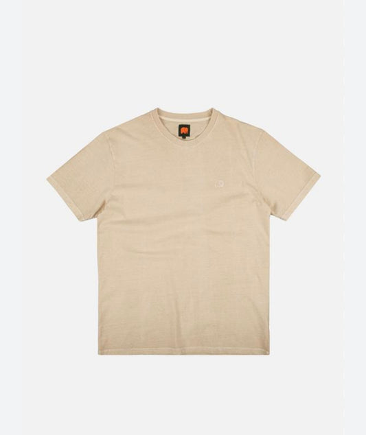 Men’s Trendy Beige Short Sleeve Shirt (Size S)