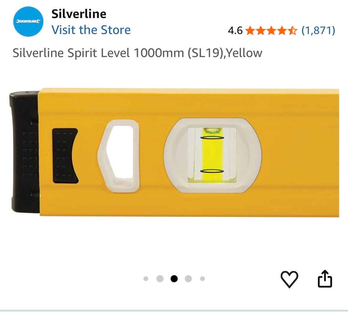 48” Magnetic Spirit Level with 45°/90°/180°Bubble Vials, Aluminum Spirit Level, Shockproof End Cap, for Construction