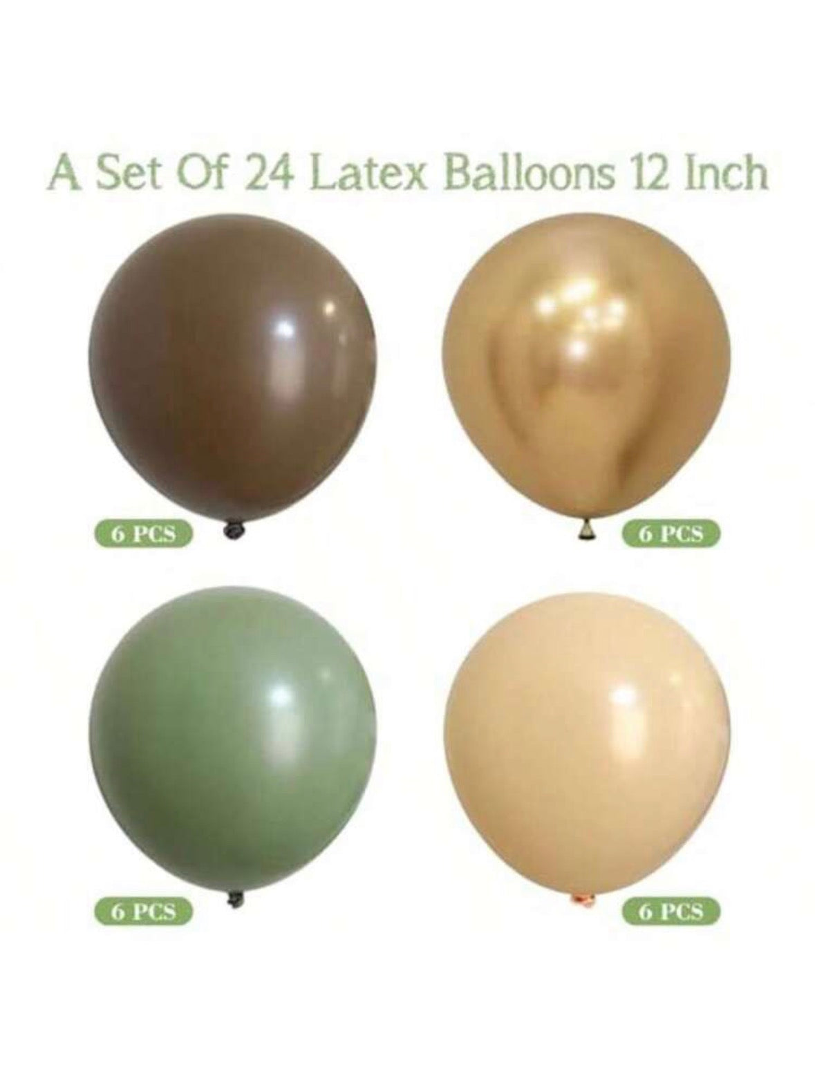 24Pcs Woodland Animals Balloon