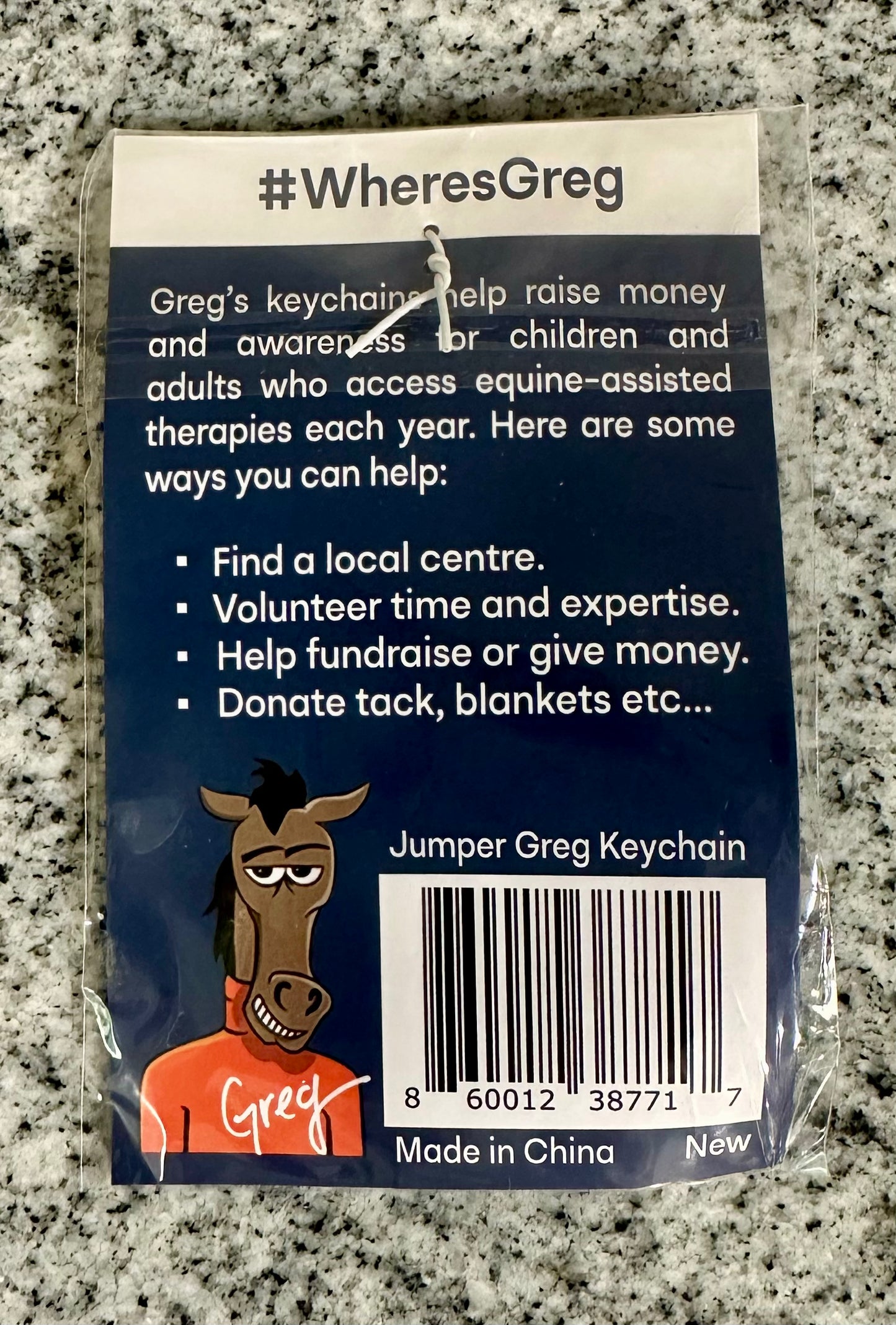 Hero Horses “Jumper Greg” keychain