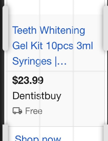 10PCS 3ML Teeth Whitening Gel Syringes Refills 35% CP Bleaching Gel, Tooth Whitener Gel Kit