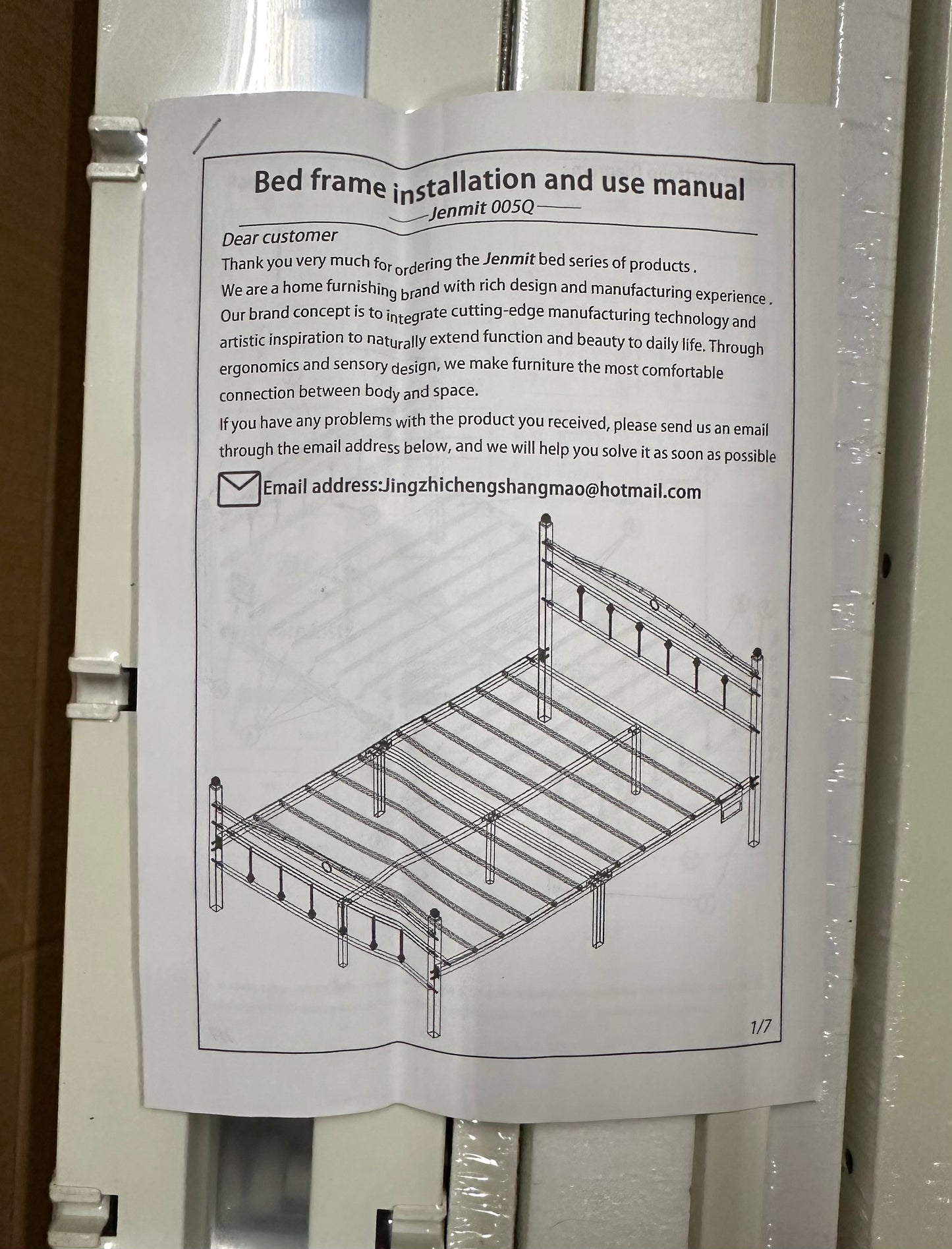 Queen Size Bed Frame with Headboard,Charging Station, Metal Platform, Under-Bed Storage, No Box Spring Needed, Noise Free, Easy Assembly, White (B1165)