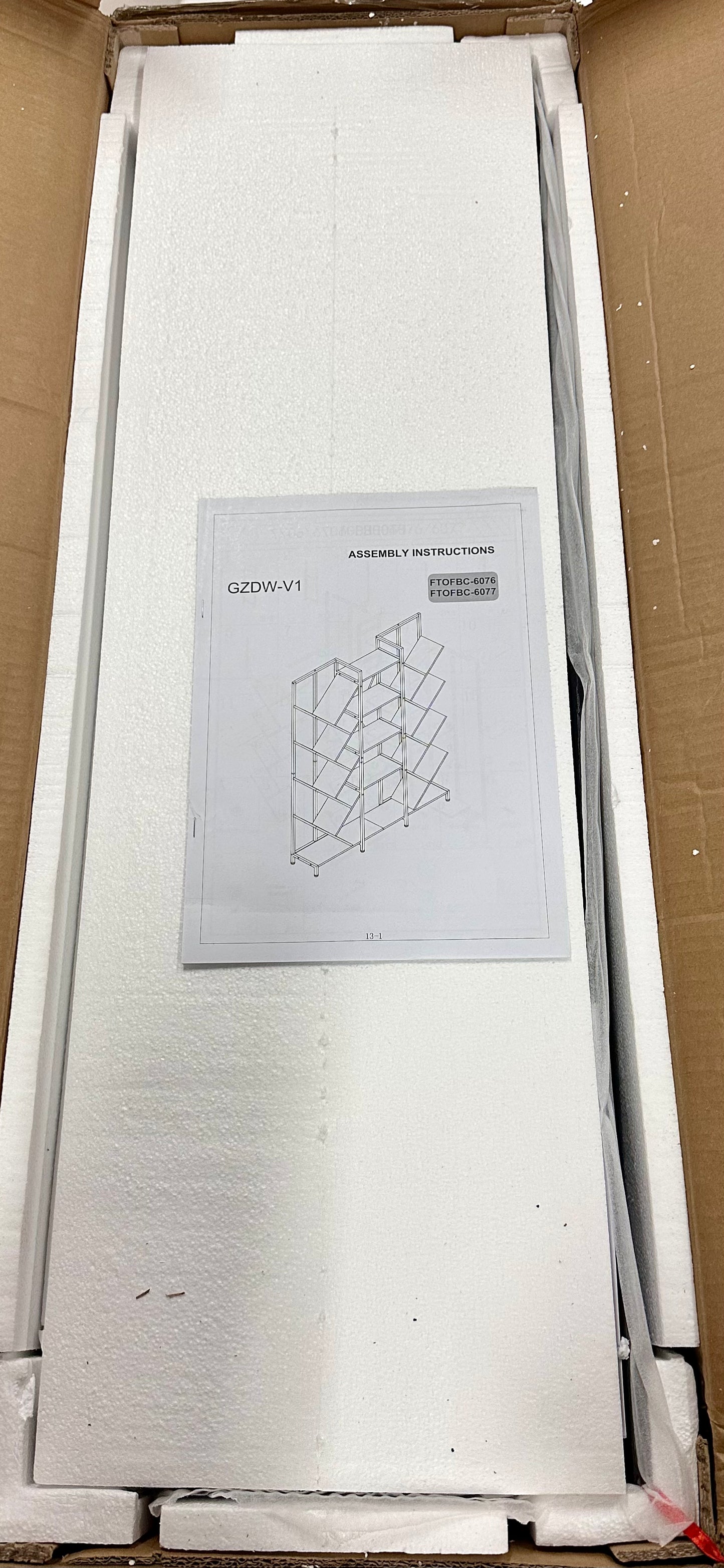 Moasis Wood 5-Tier Large Tree Bookshelf Industrial Open Etagere Bookcase - Black  (L1165)