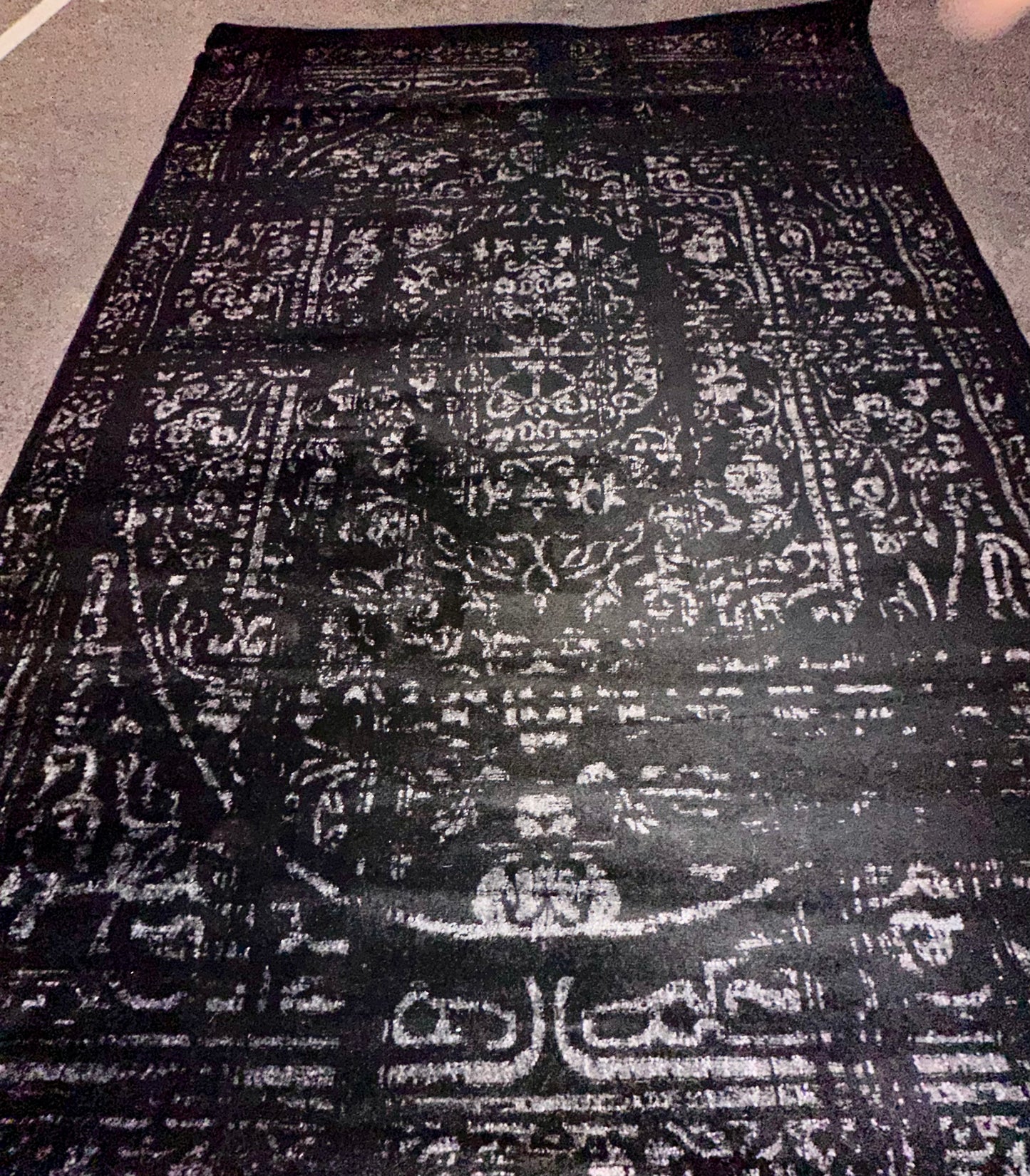 nuLOOM Arlena Vintage Traditional Area Rug - 8x12  Modern and Contemporary Black/Grey Rug for Home (L1125)