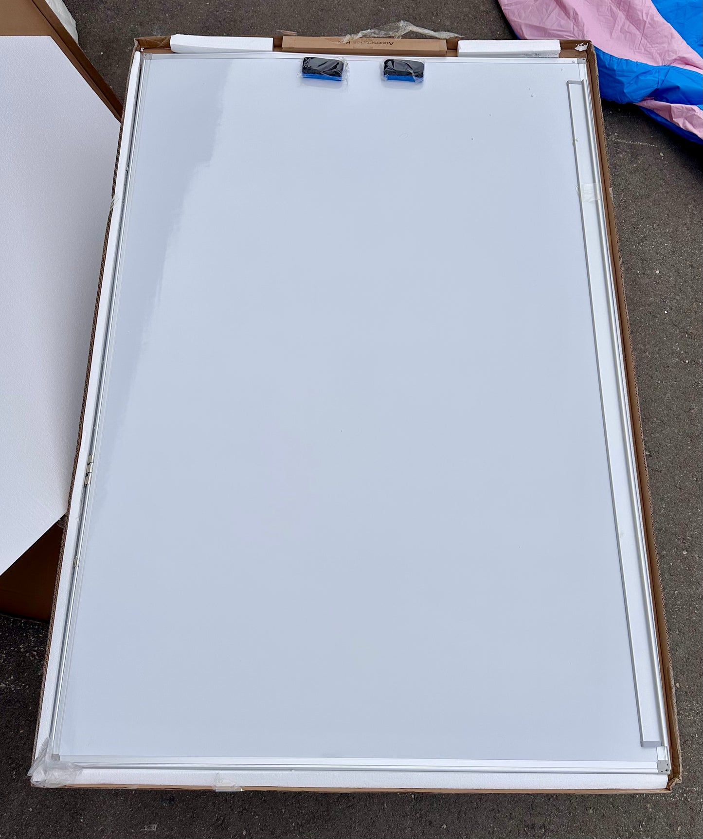 H-Qprobd 72"x48" Large Dry Erase Board for Wall 6' x 4' Magnetic Whiteboard Aluminum Presentation White Boards with Long Pen Tray, 6 Markers, 2 Erasers & 12 Magnets (O435)