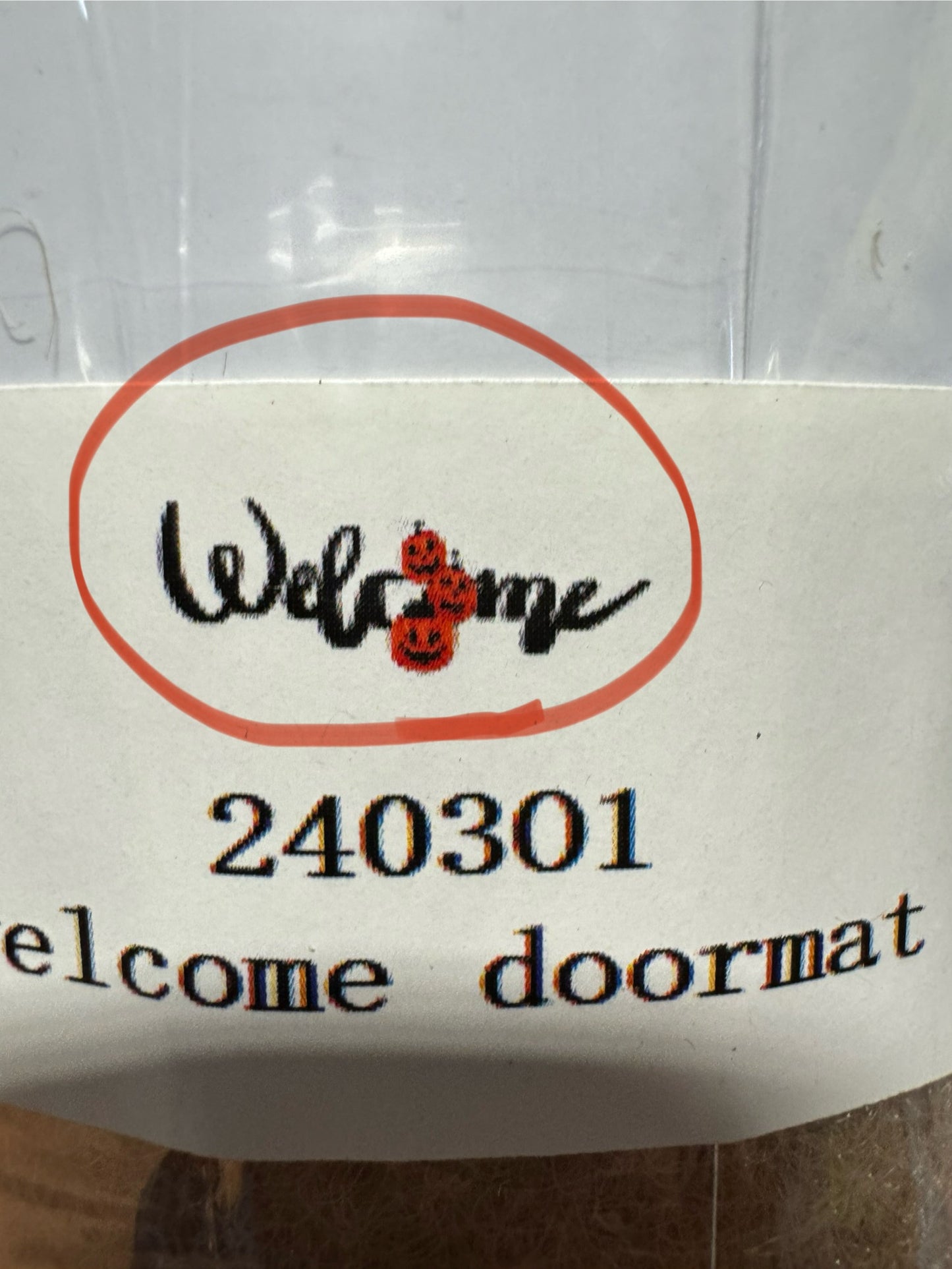 Halloween Welcome Door Mat (29 * 17 * 0.4inch)