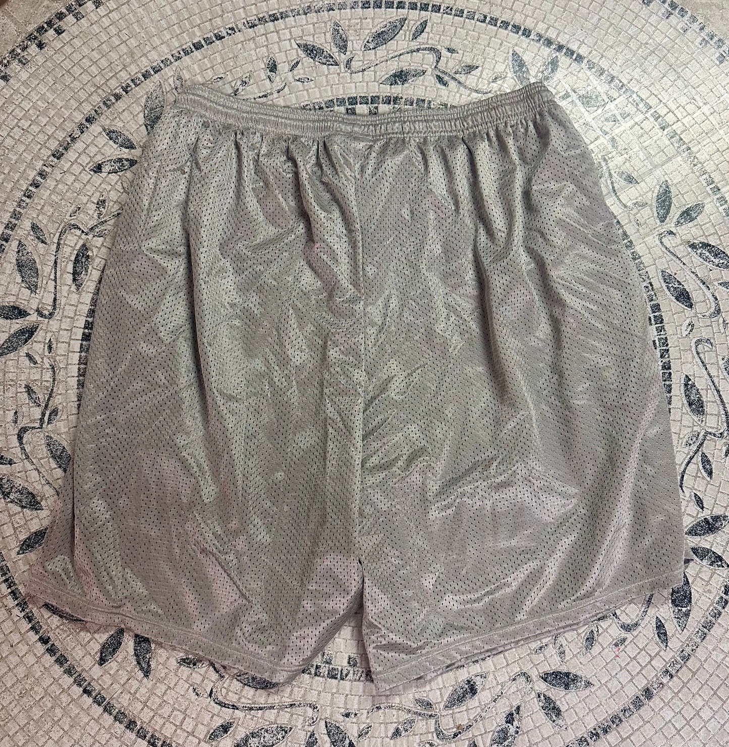 Champion Men's Mesh Gym Shorts, Lightweight, Grey (Size 2XL)
