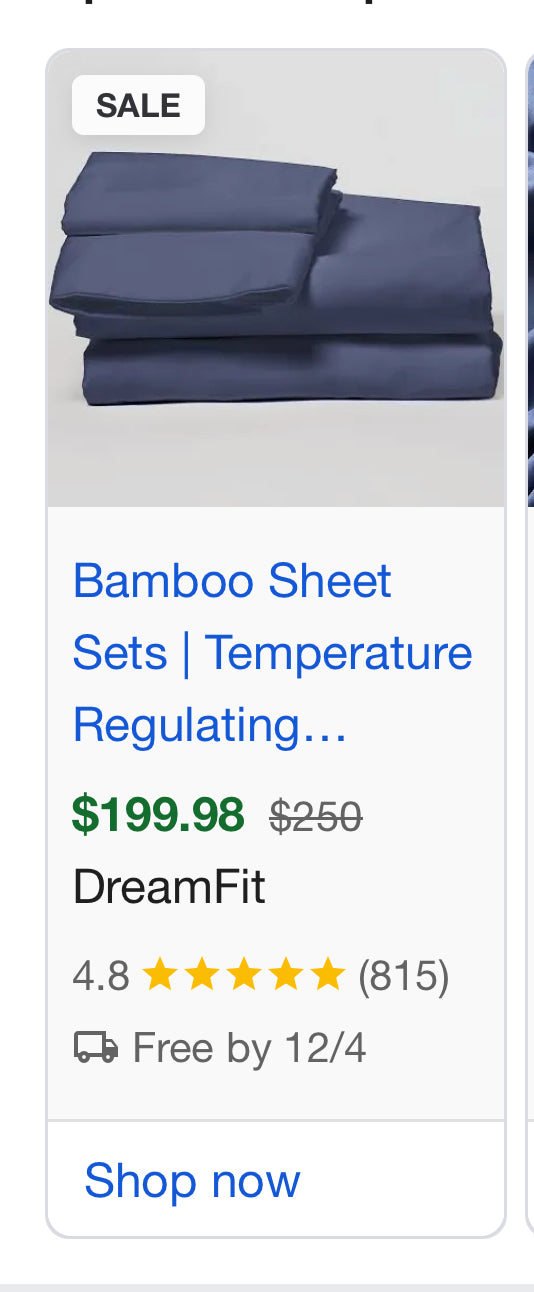 Dreamchill Enhanced Bamboo Blue Queen Sheet Set