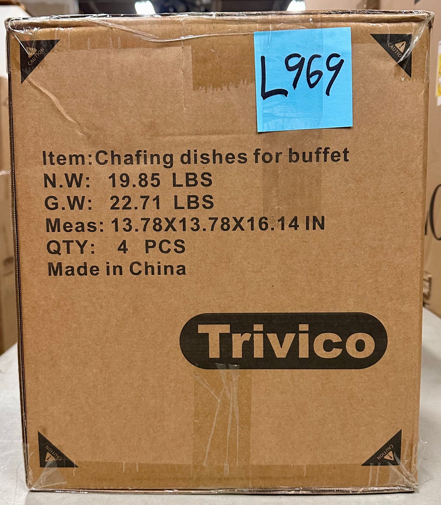 Chafing Dishes Buffet Set 4 Pack 6QT, Stainless Steel Food Warmers for Catering, Parties & Events, Gold and Silver Colors Chafing Dish Buffet Set (L969)