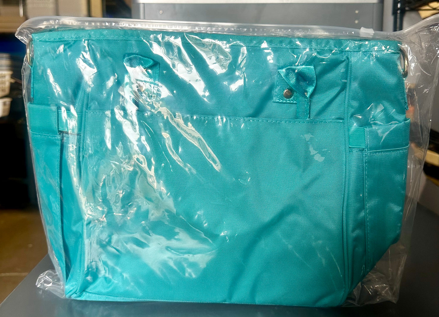 Jomddems Lunch Bag Women,Insulated Lunch Box for Women Men with Shoulder Strap,Portable Reusable Large Adults Cooler Tote Bags for Work Picnic Hiking Beach (Teal)