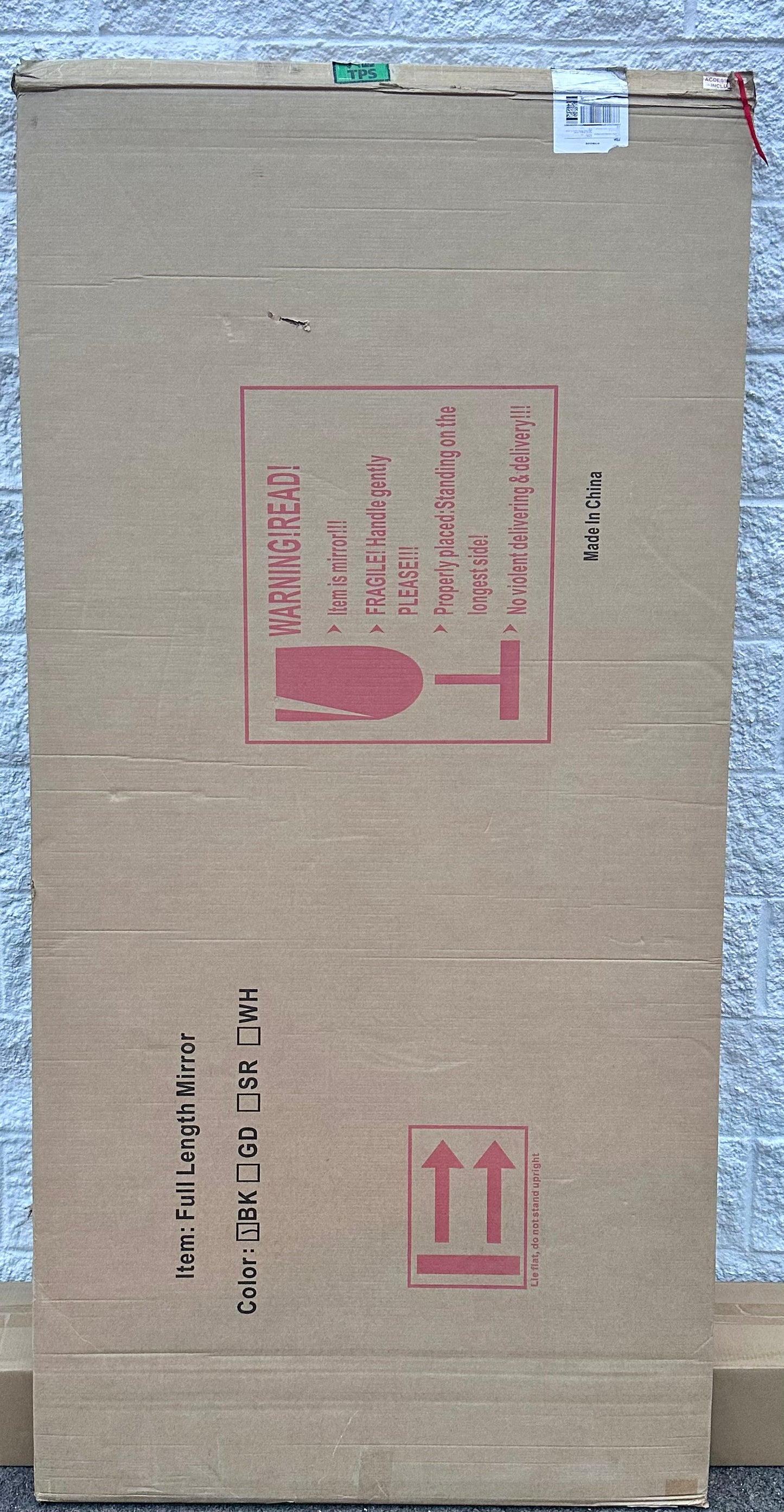 Antok Full Length Mirror, 78"x38" Floor Mirror Freestanding, Arched Floor Standing Large Full Body Mirror with Stand for Bedroom, Hanging, Mounted, Black (M403)