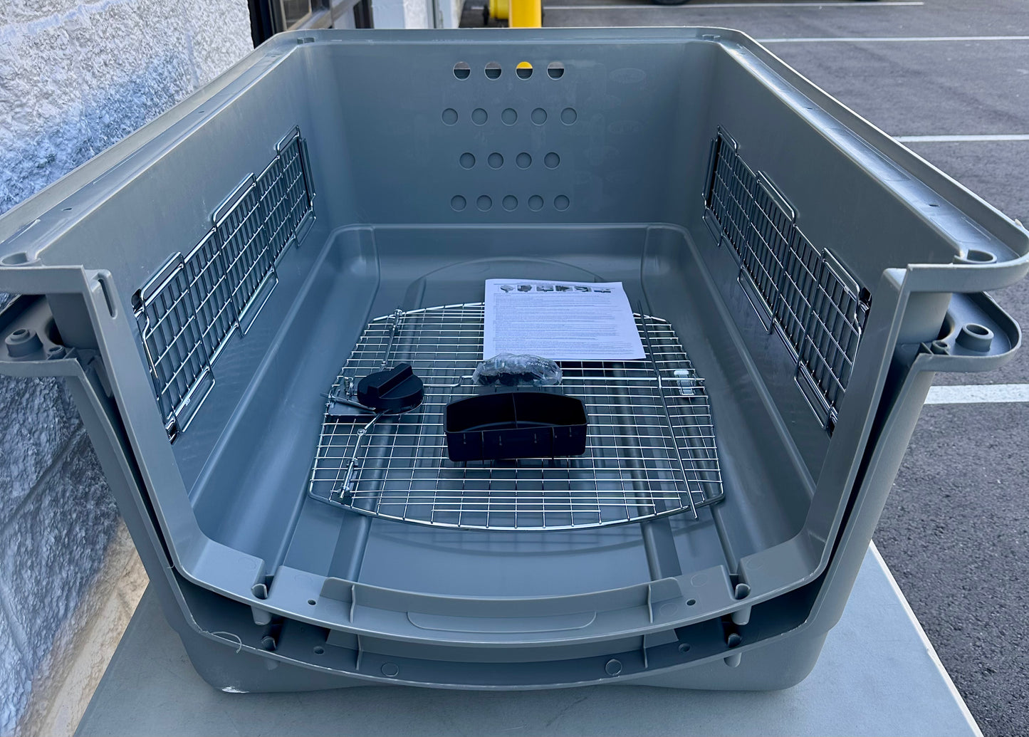 Petmate Sky Kennel - For Air and Travel, Airline Compliant Dog Crate for Pets 50-70 lbs, Heavy Duty Dog Kennel, Made in the USA- 36 Inches (R679)