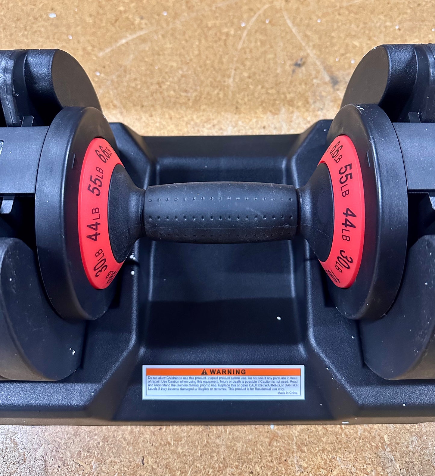 ALTLER Adjustable Dumbbell, 55LB Dumbbell Set with Tray for Strength Training Fitness (W496)