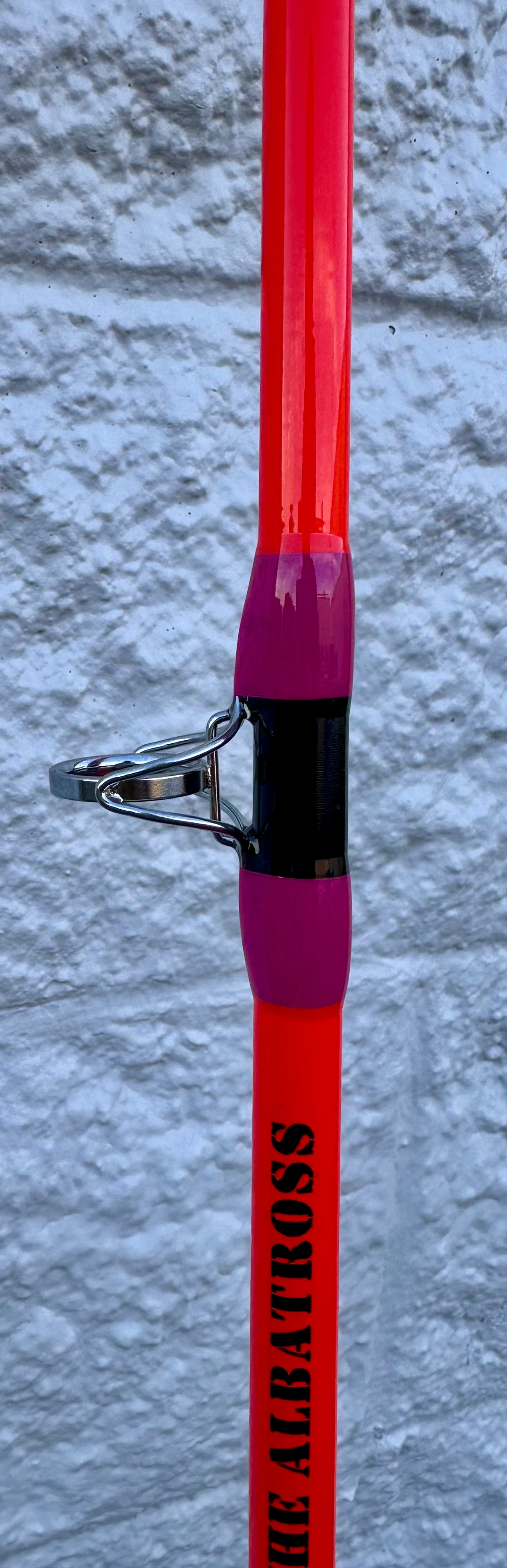 ANCIENT MARINER Catfish Fishing Rods, 7'6" One-Piece Glow with Black Light Ancient Mariner Albatross Catfishing Casting Rod, Medium Heavy (W539)