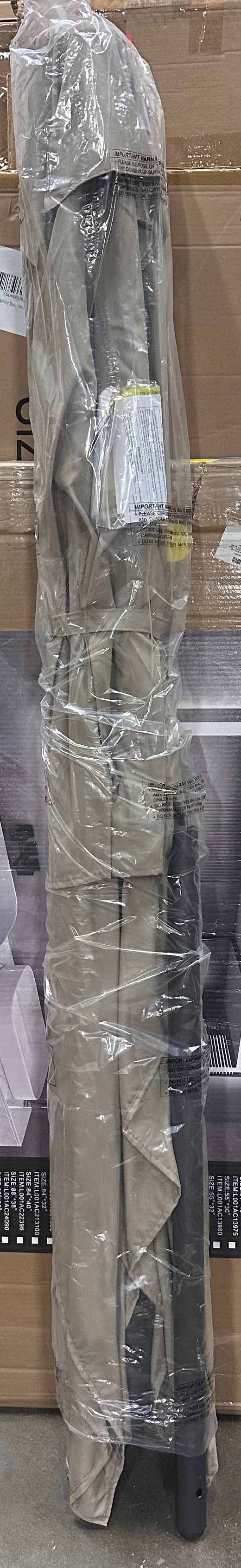 Bonosuki 10’× 6.5’ Patio Umbrella, Rectangular with Tilt and Crank - Sand (G1020)