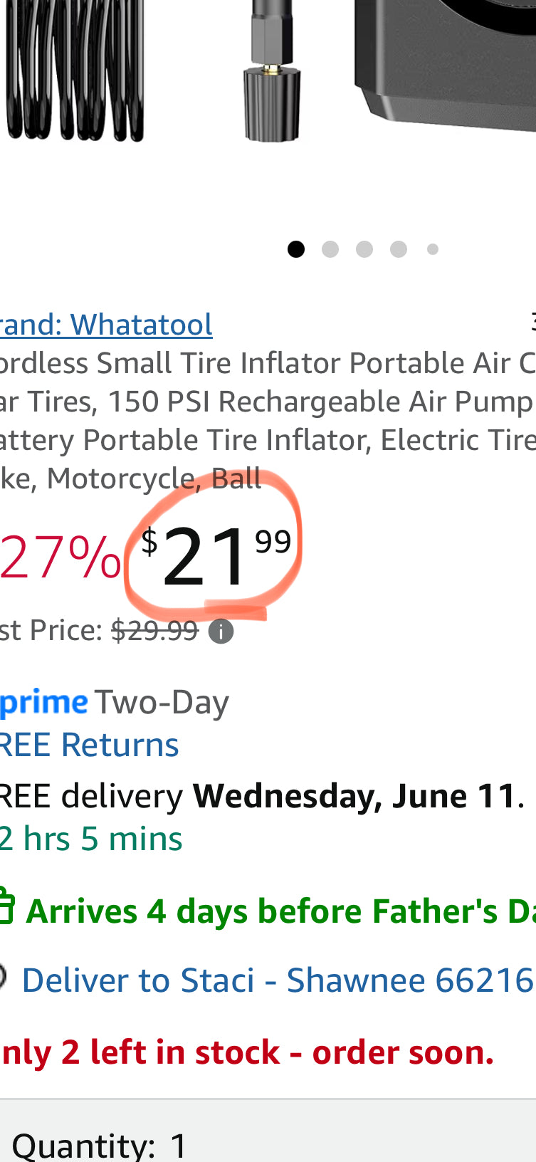 Cordless Small Tire Inflator Portable Air Compressor for Car Tires, 150 PSI Rechargeable Air Pump for Car Tires, Battery Portable Tire Inflator, Electric Tire Pump for Car, Bike, Motorcycle, Ball
