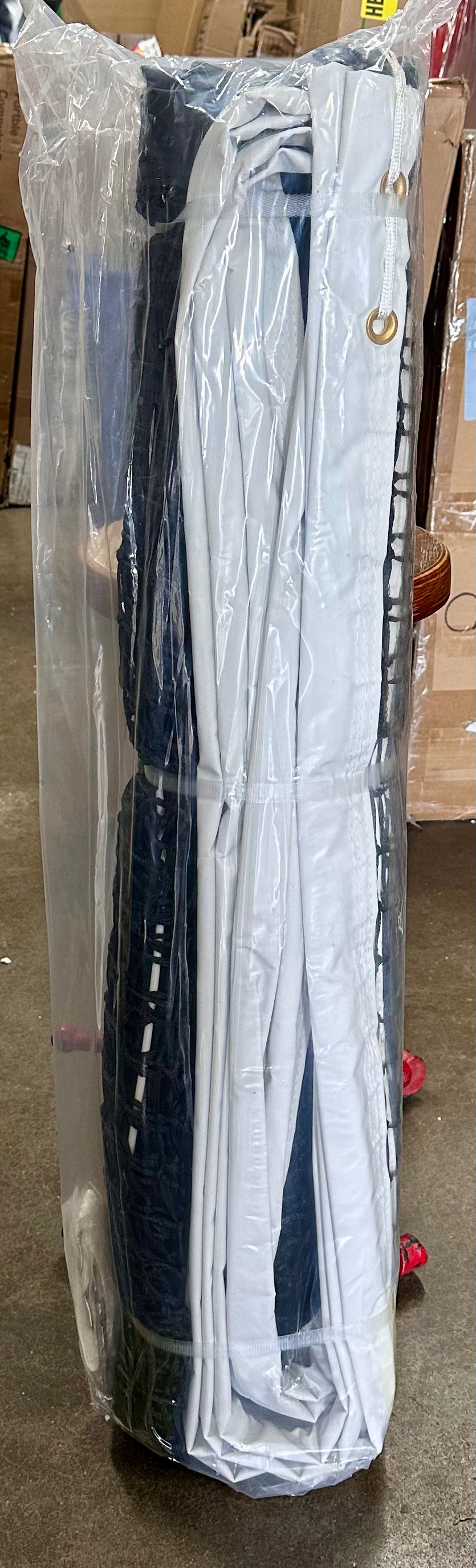 PROGOAL Professional Tennis Net, 42FT Heavy Duty Nylon Net, High Strength Non-Deforming Standard Replacement Tennis Net with 2 Fiberglass Dowels, Compatible with All Standard Outdoor/Indoor Tennis Posts (W667)