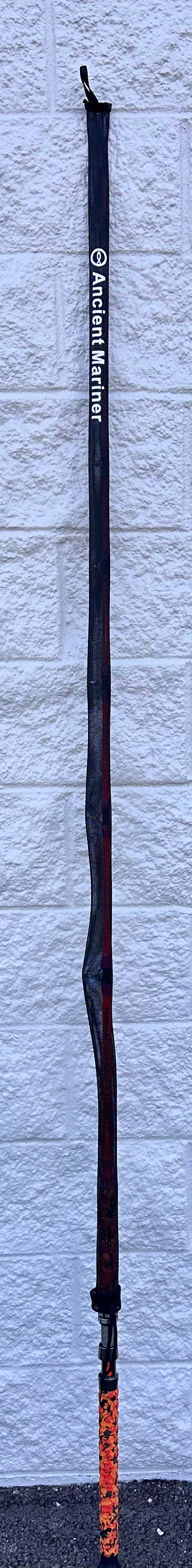 ANCIENT MARINER Catfish Fishing Rods, 7'6" One-Piece Glow with Black Light Ancient Mariner Albatross Catfishing Casting Rod, Medium Heavy (W539)