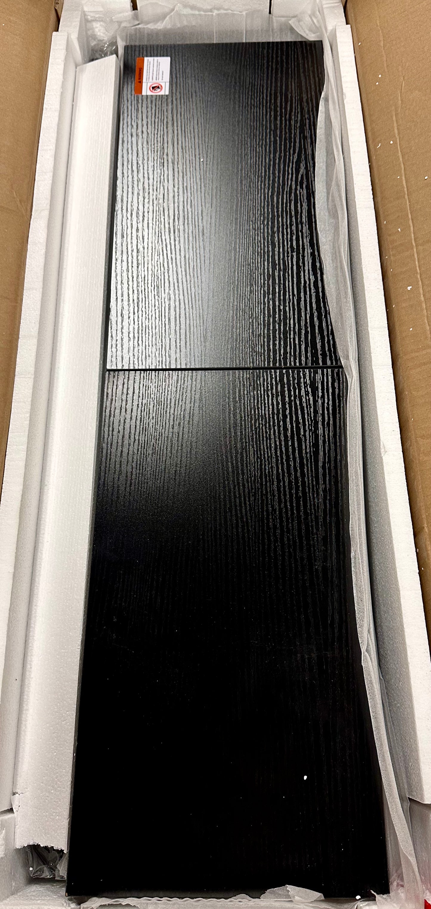 Moasis Wood 5-Tier Large Tree Bookshelf Industrial Open Etagere Bookcase - Black  (L1165)