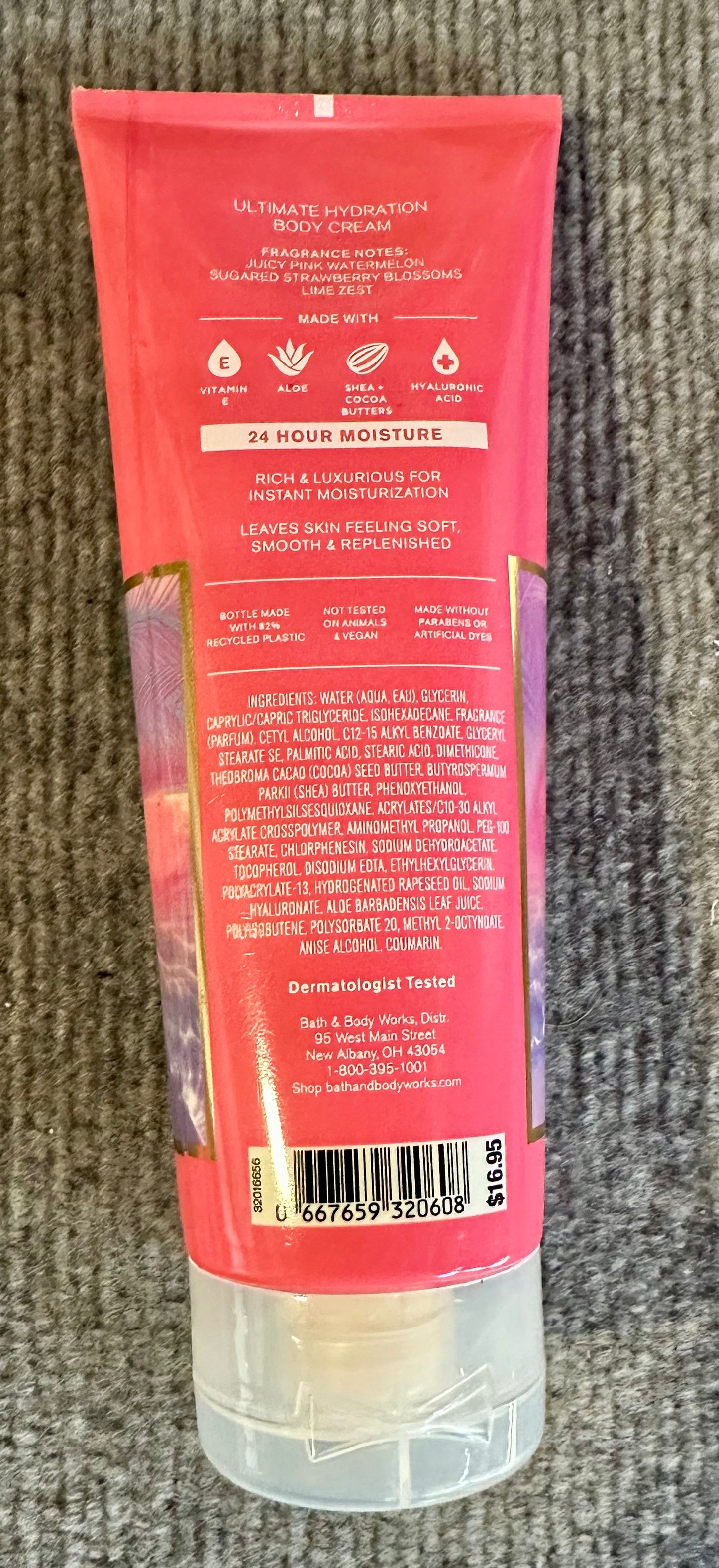 Bath Body Works PINK WATERMELON BLAST Ultimate Hydration Body Cream Lotion 8oz